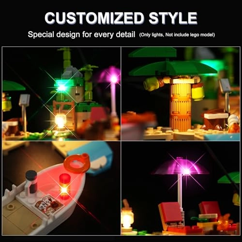LED Lighting Kit for LEGO Animal Crossing Kapp’n’s Island Boat Tour 77048 - Plastic 1