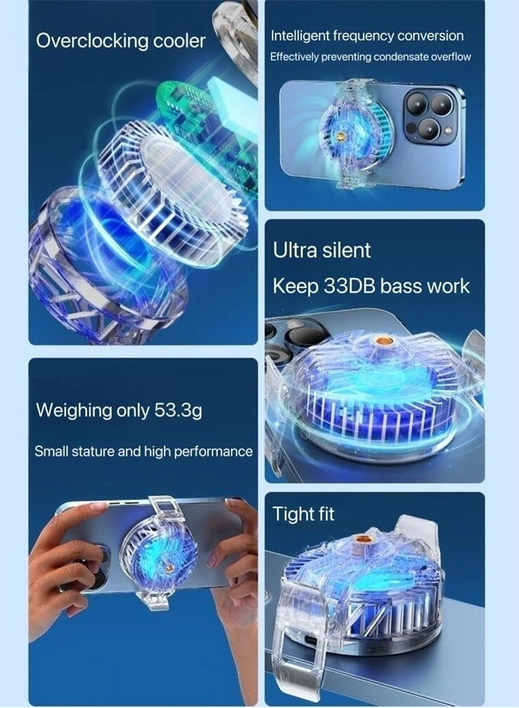 Phone and Pad Cooler - RGB Cooling Fan