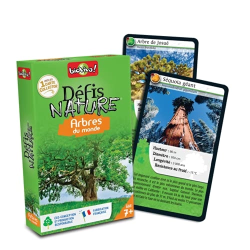 Nature Challenges Nature- World Trees Card Game (French)