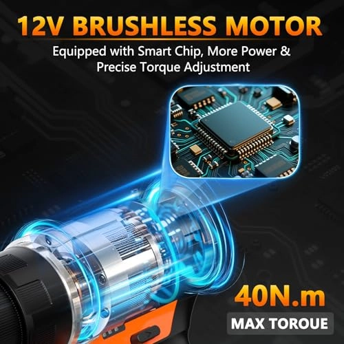Brushless Power Drill - 2.0Ah 12V