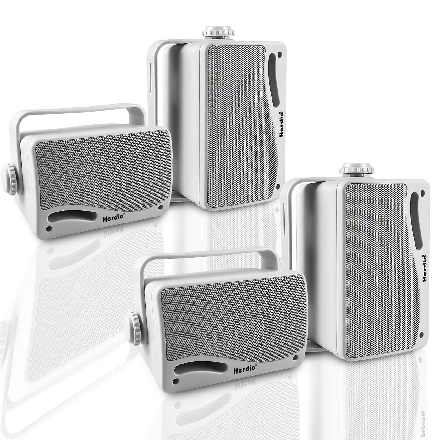 Herdio Passive Outdoor Speakers - 3.5 Inch 400W Pack