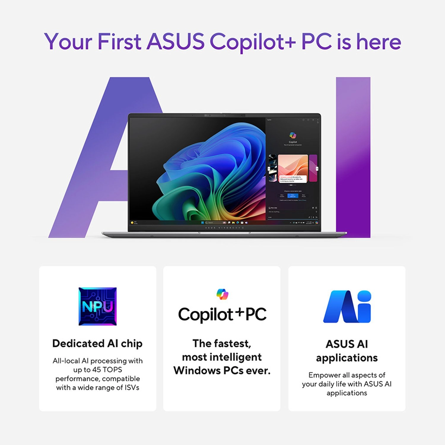 Vivobook S 15 - 15.6'' 1TB 16GB Snapdragon X Plus