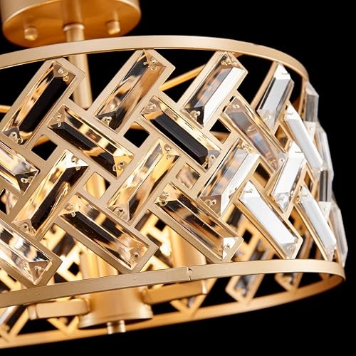 Crystal Ceiling Light - D39 x H28.5 cm E14 base 3 Lamps