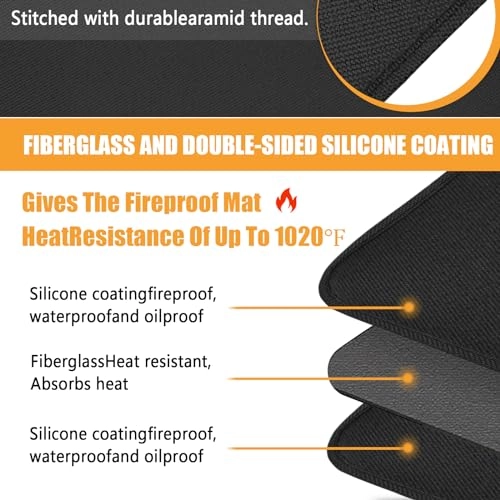 Heat Resistant Mat - Fiberglass Silicone