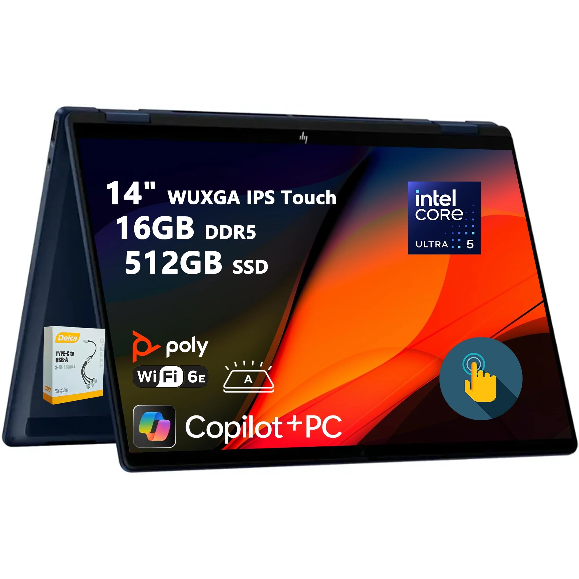 HP OmniBook X FlipNGAI C25Z2EA - 14'' Core Ultra 5-226V 16GB DDR5 512GB SSD