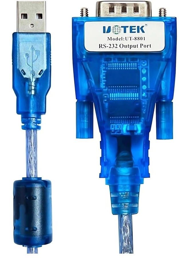 UOTEK UT-8801 - USB type A male to RS232 DB9 male 1-port +/-15KV electrostatic protection