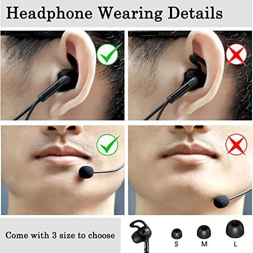 USB Type C Right Ear Referee Earphone - In Ear Black