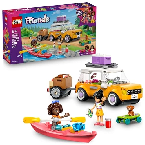 Friendship Road-Trip Travel Car (42659) - 2 mini dolls Trailer Kayak