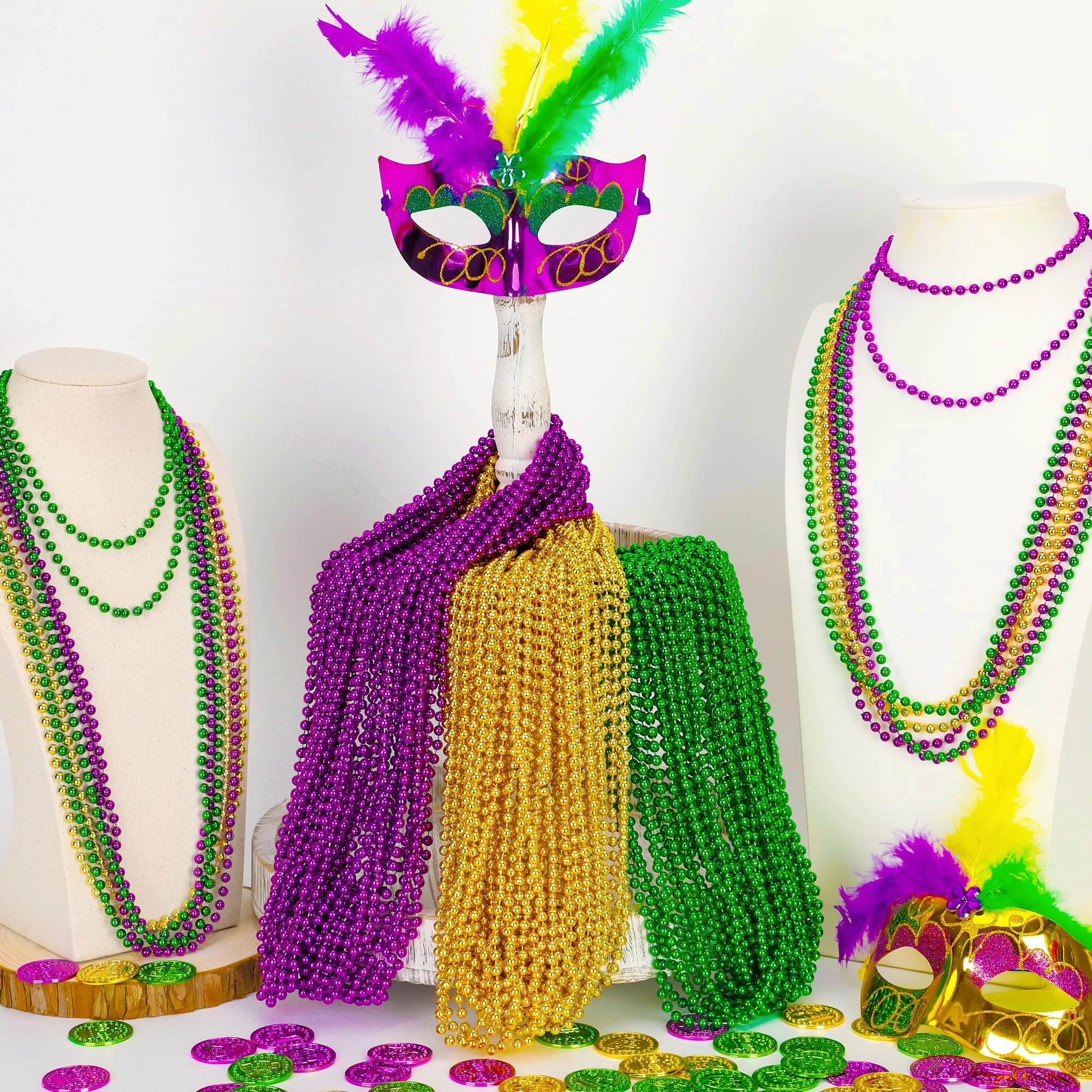 Mardi Gras Beads - 100PCS