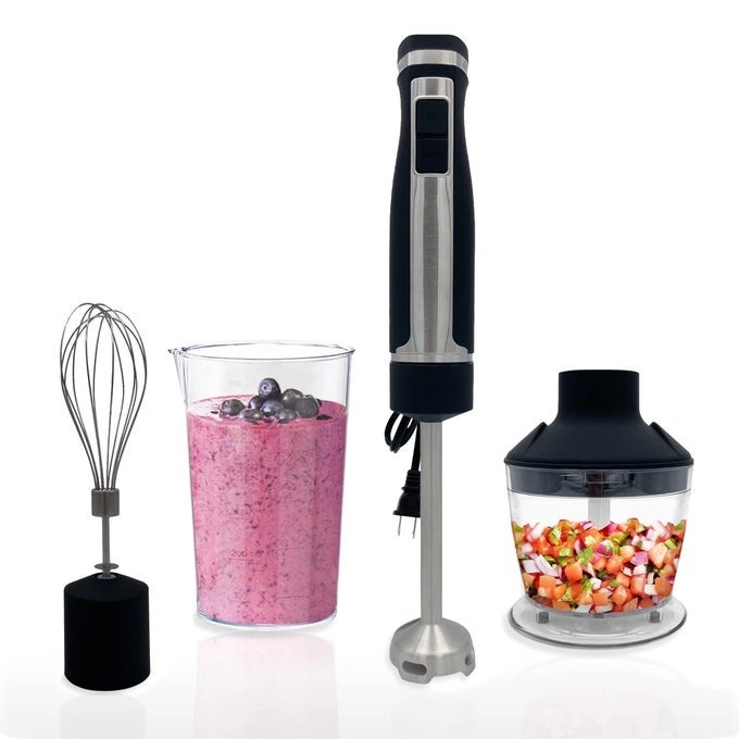 Blendtec Immersion Blender - Handheld Stick 3 Attachments Stainless Steel