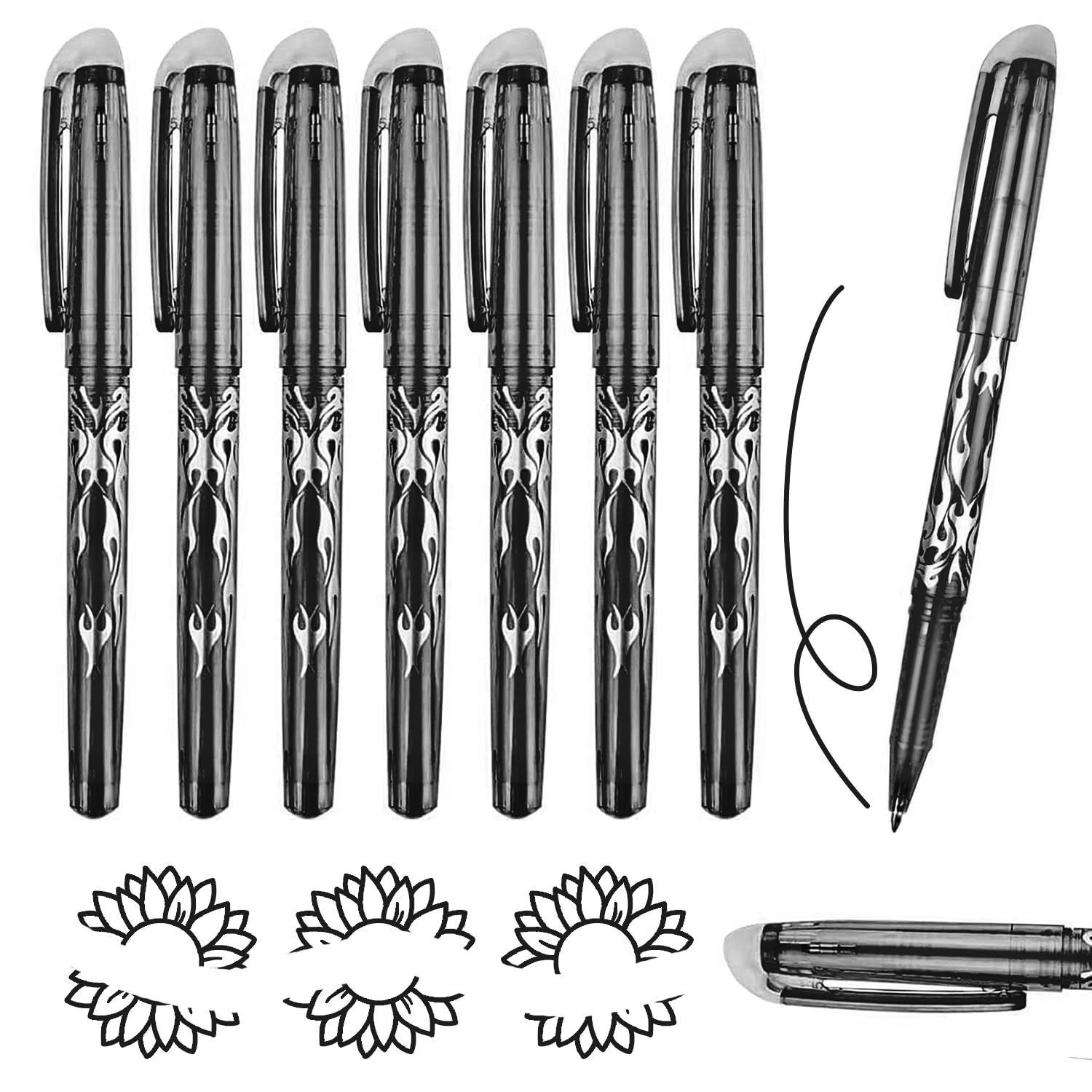 forestm Gel Ink Eraser Pens - 8pcs 0.7mm