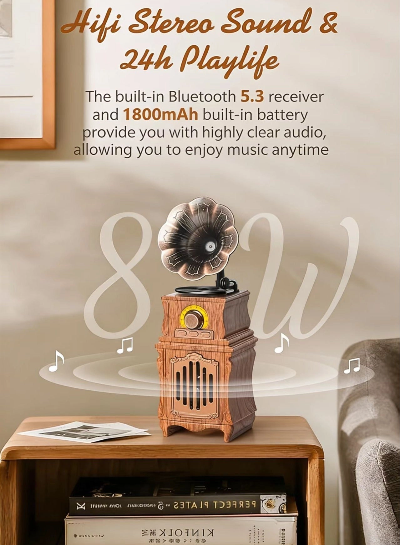 Retro Bluetooth Speaker - FM Radio