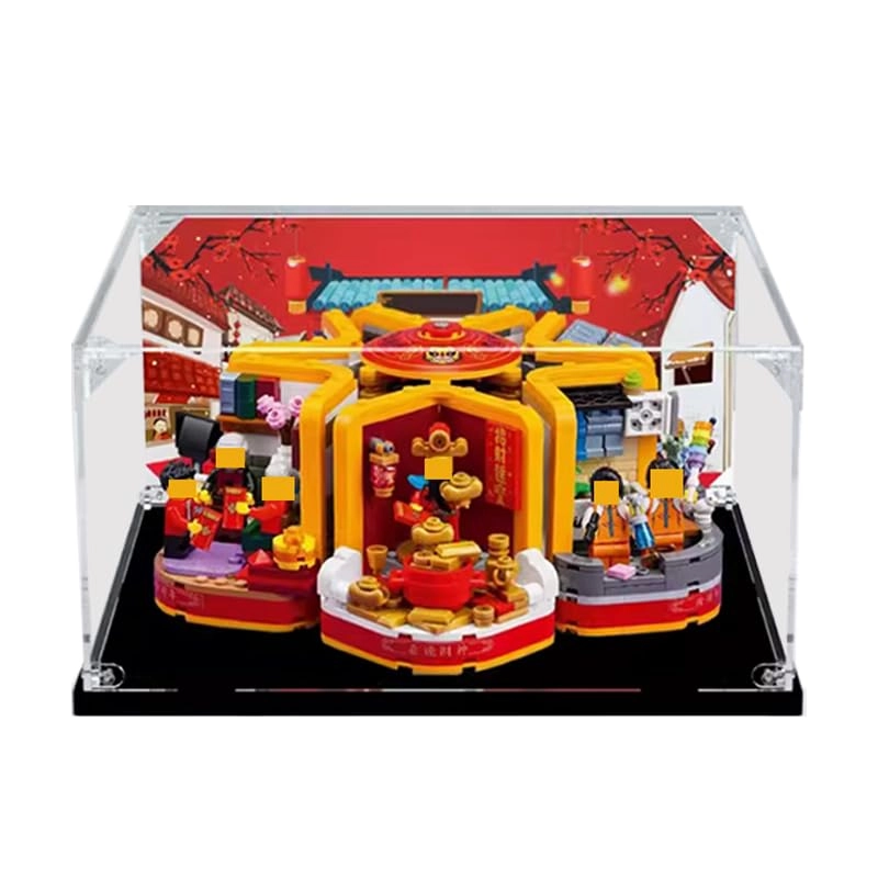 HCAEIOFJ Clear Acrylic Display Case - for 80108 11.81x11.81x5.90in.