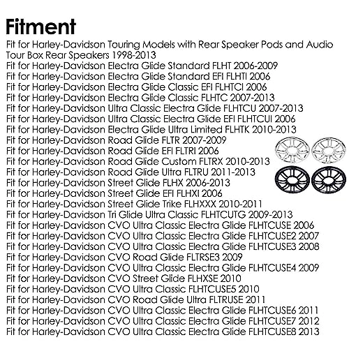 Speaker Grill Cover - 2PCS Rear 1998-2013