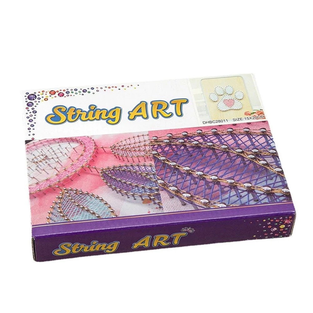 BrainGiggles DIY Craft Kit with String Art Pattern - Rocket - 6+ years