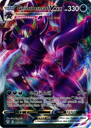 Grimmsnarl VMAX 115/189 - 1pcs + Toploader