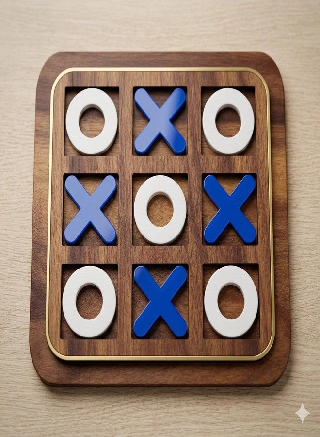 santarms Tic Tac Toe Wooden Puzzle