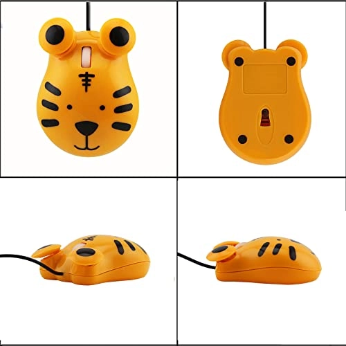 Cute Tiger Shape Mouse - Wired