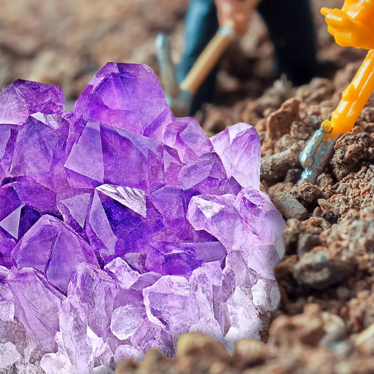 Crystals DIY Mining Kit Geology - 3 years+ 9 pieces