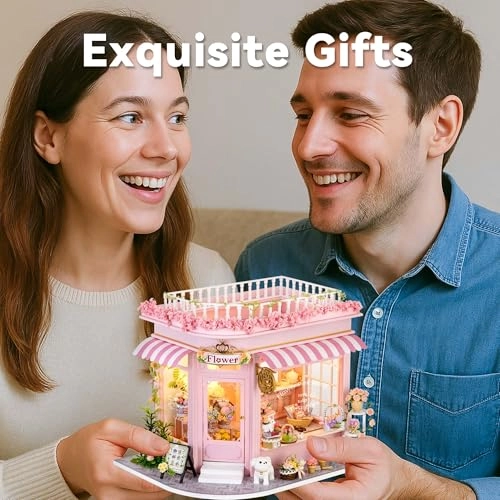DIY Miniature House Kit - Colourful Flower Shop