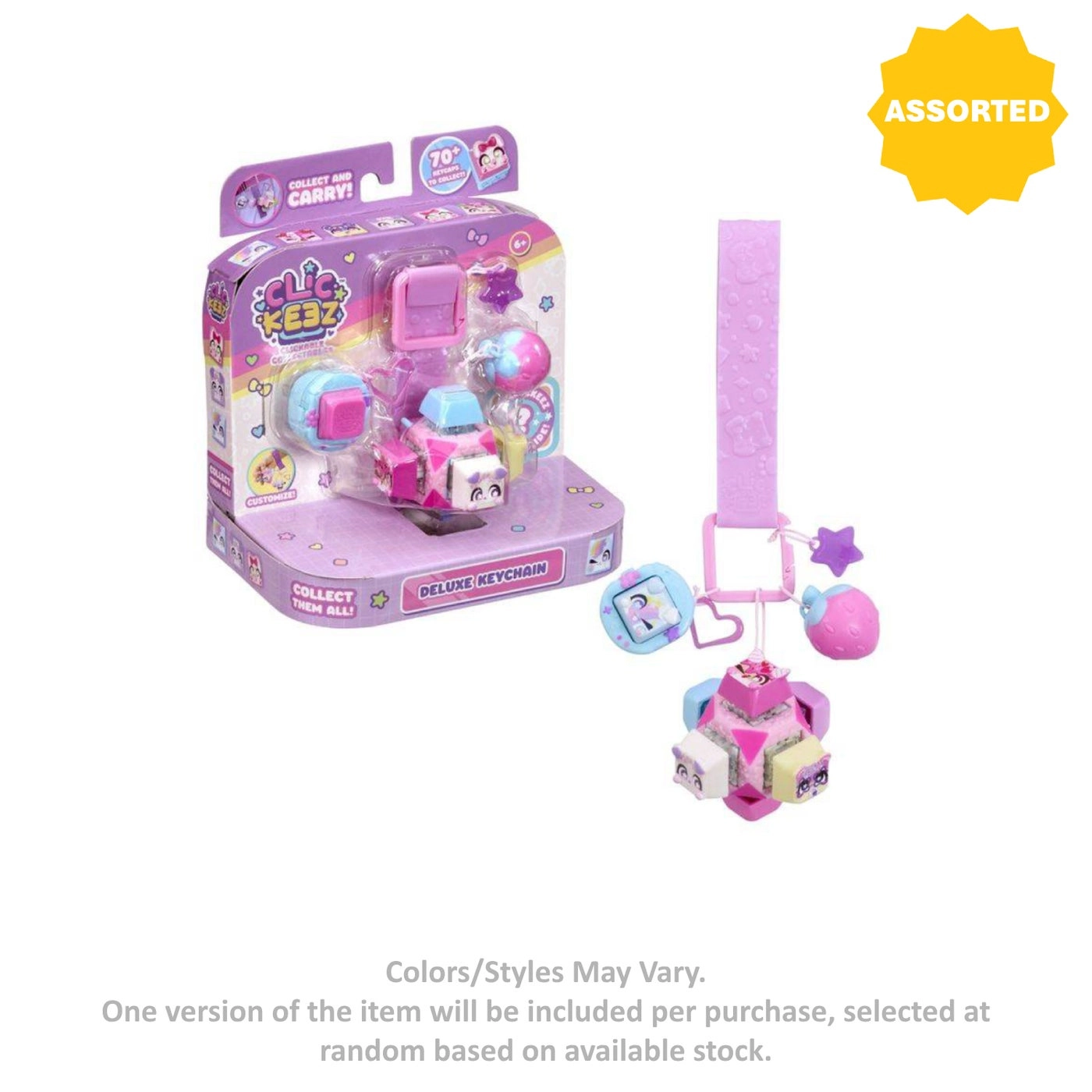 Clickable Deluxe Collectable Keychain - Assorted