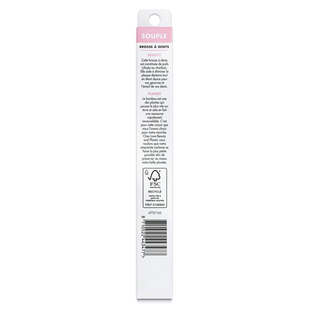Soft Charcoal Infused bristles Toothbrush