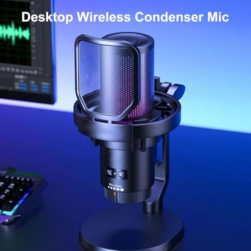 Condenser USB+Wireless Microphone
