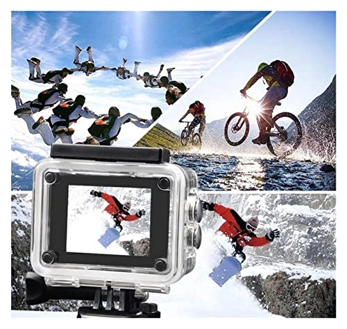 WWART Action Sports wireless wifi new mini smart high-definition outdoor waterproof 4K sports DV Stabilization (Color : Bianco, Size : M)