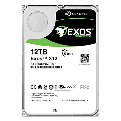 Exos 3.5" 7200rpm 128MB SATA 6Gb/s (ST12000NM0007) - 12TB
