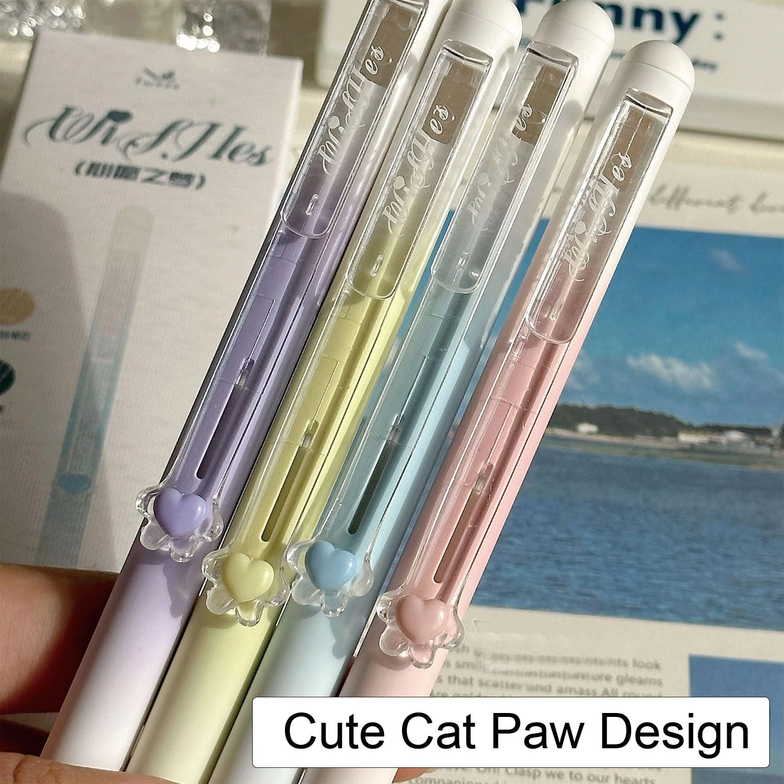 Cute Cat Erasable Pens - 4.0 Count 0.5mm