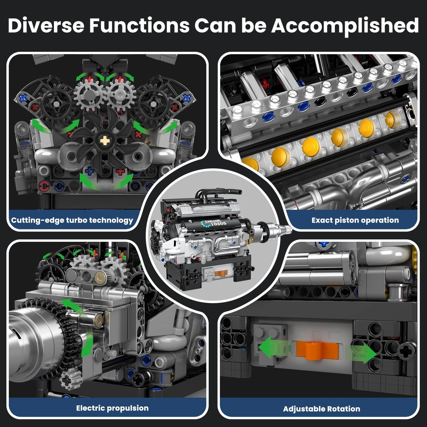 RR V12 Engine Kit - 733 pcs
