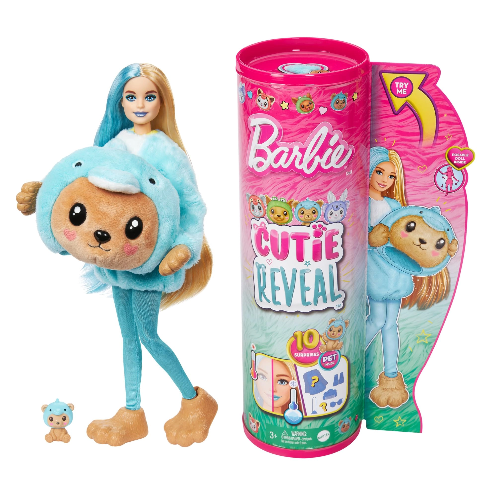 Barbie Cutie Reveal - Costume-Themed Series 10 Surprises Ages 3+