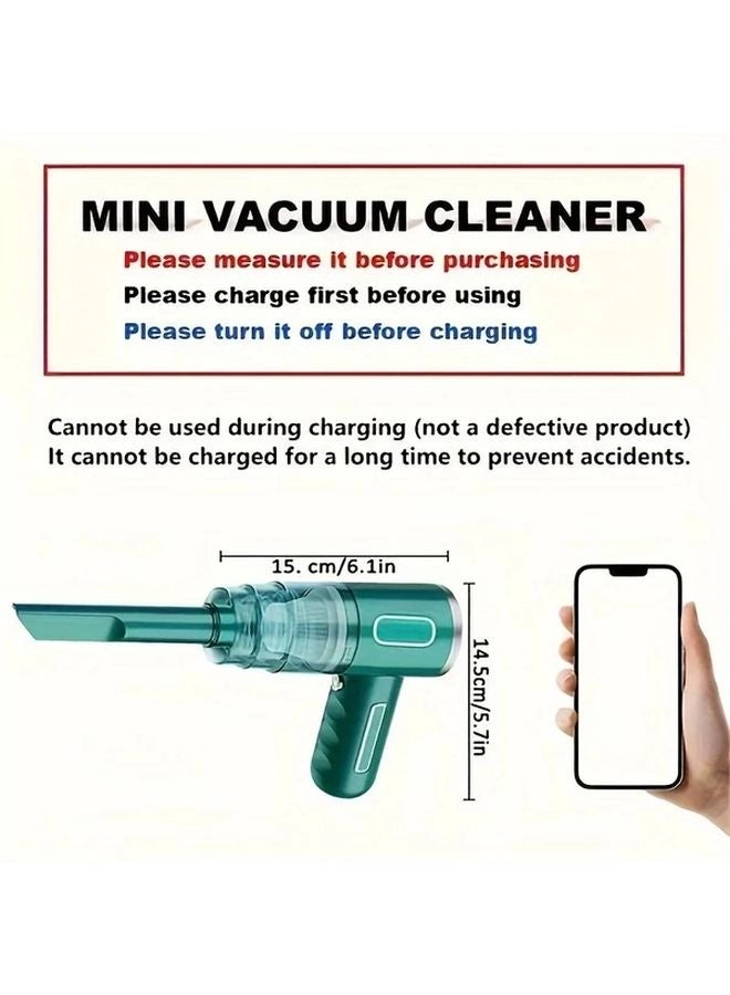4-in-1 Wireless Handheld Vacuum Cleaner - 2000mAh
