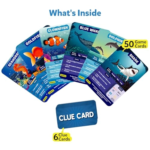 Guess in 10 Underwater Animals - Card Game