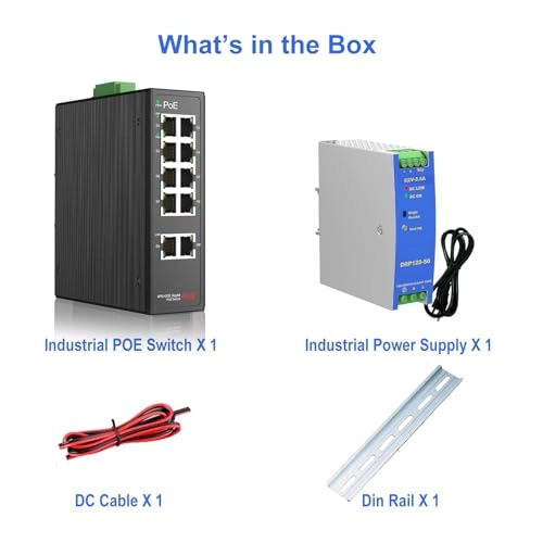 8 Port Industrial POE Switch 8-ports