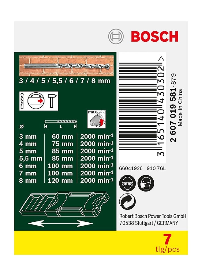 Mini-X-Line - Carbide tip 7-piece from 3 to 8 mm