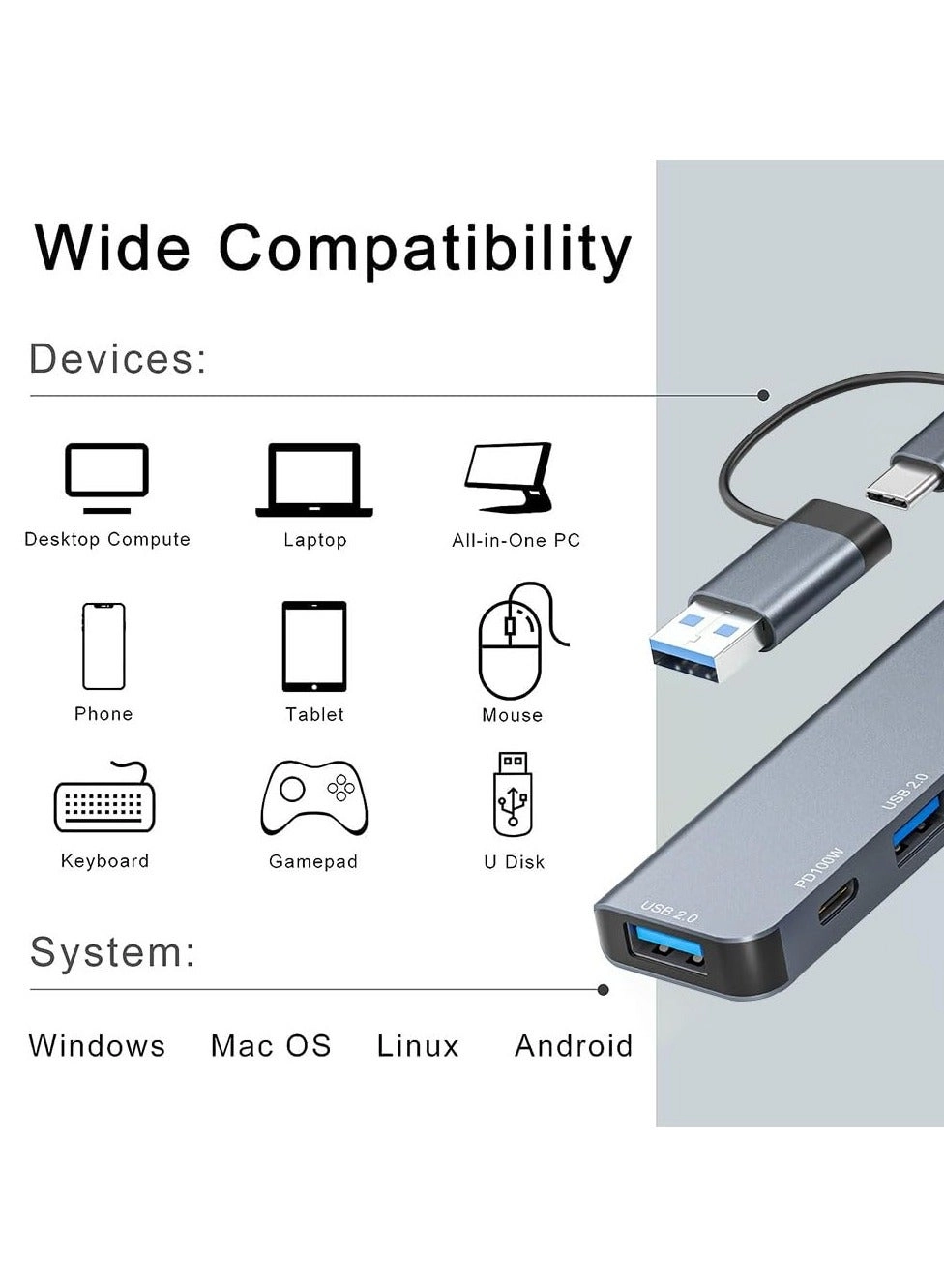USB Hub - USB 3.0 5-Port