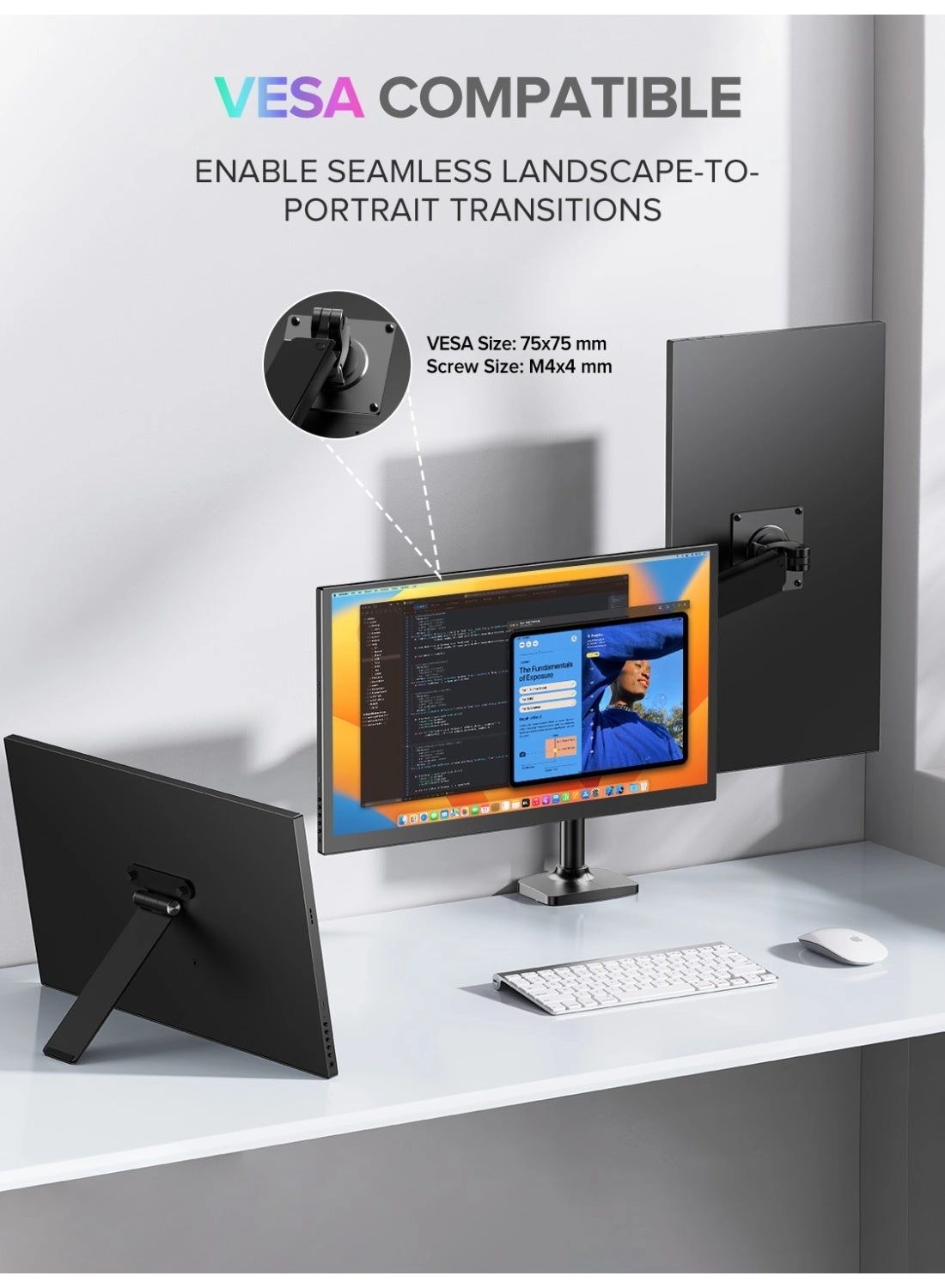 Portable Monitor - Ultra HD 18.5 inch