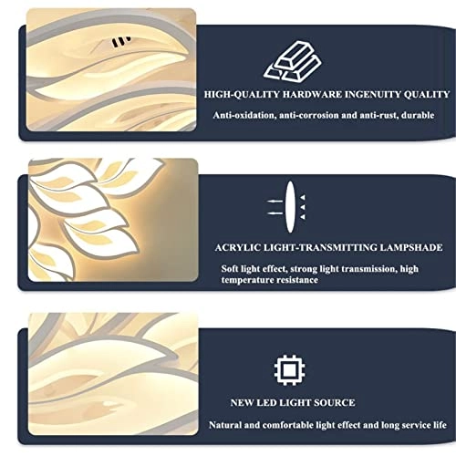 LED Chandelier Ceiling Light - Dimmable Remote Control