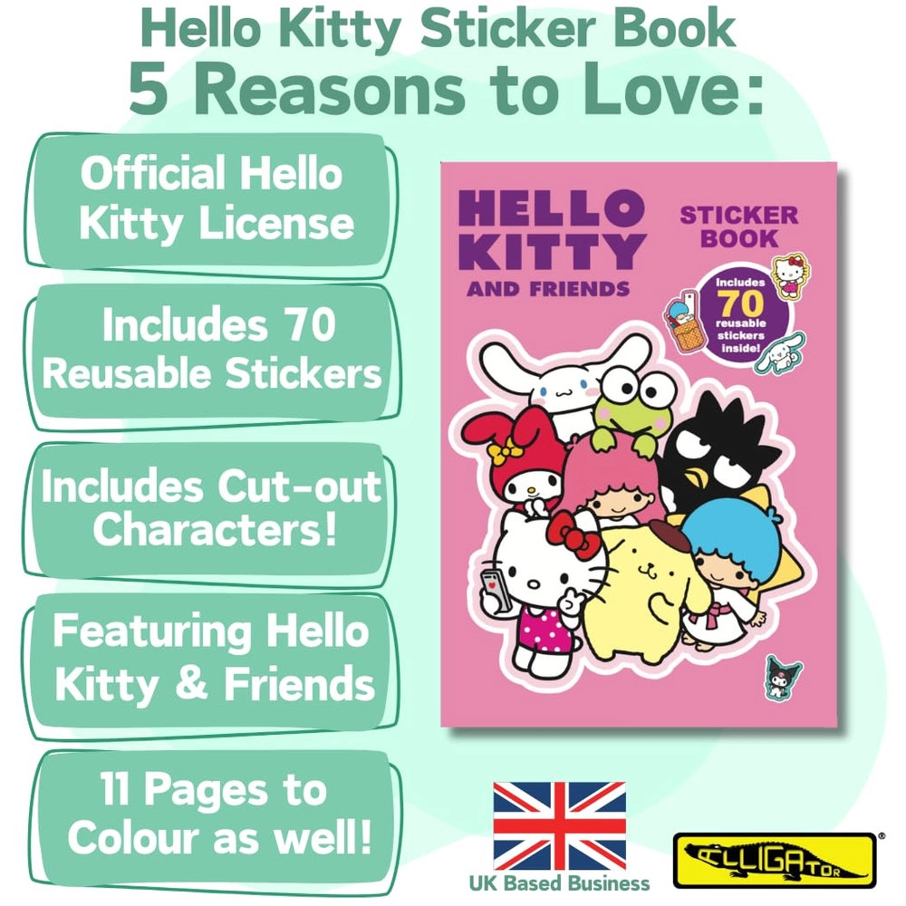 ALLIGATOR BOOKS LTD UK Hello Kitty And Friends Sticker Book 70 pcs