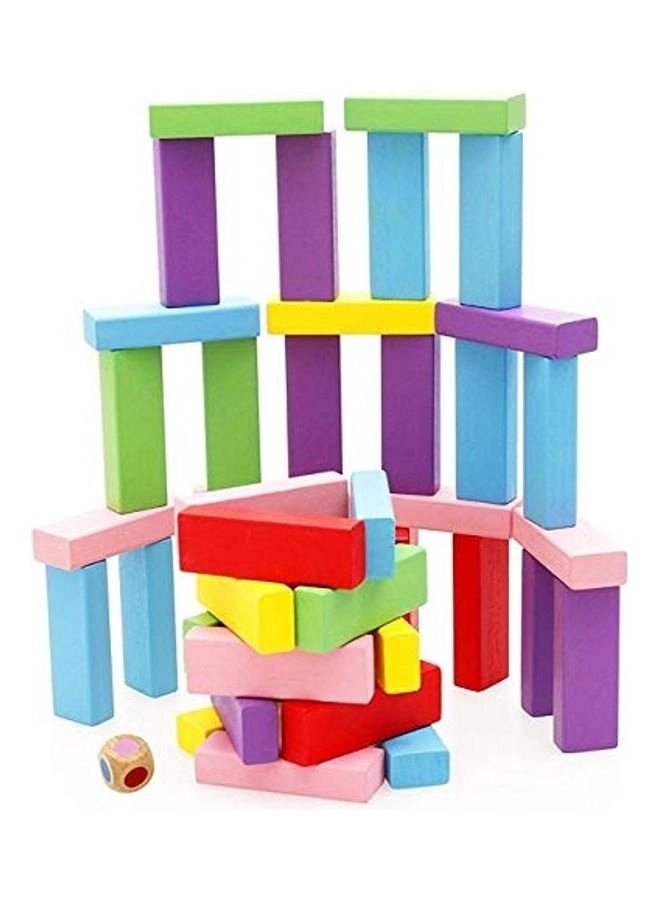 Wooden Stacking Board - Multicolor 48pcs