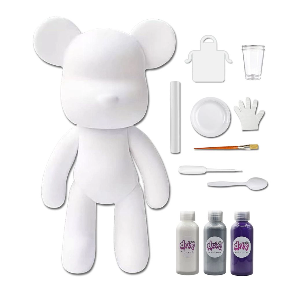DIY Fluid Paint Bear - Complete Kit 23 cm