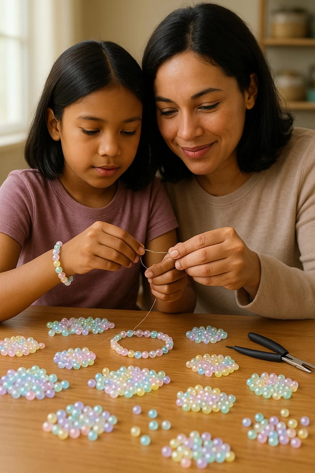 Bracelet Making Kit - 12 Types 10m Elastic Thread