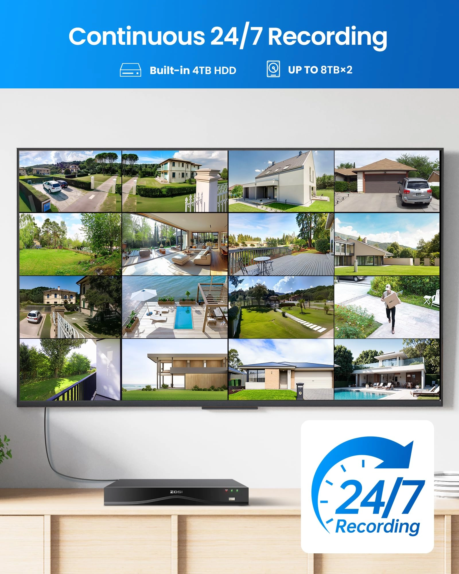 Security Camera System - 16x 24CH 4K