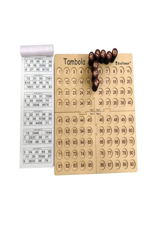 Tambola Game - Wooden 600 Tickets