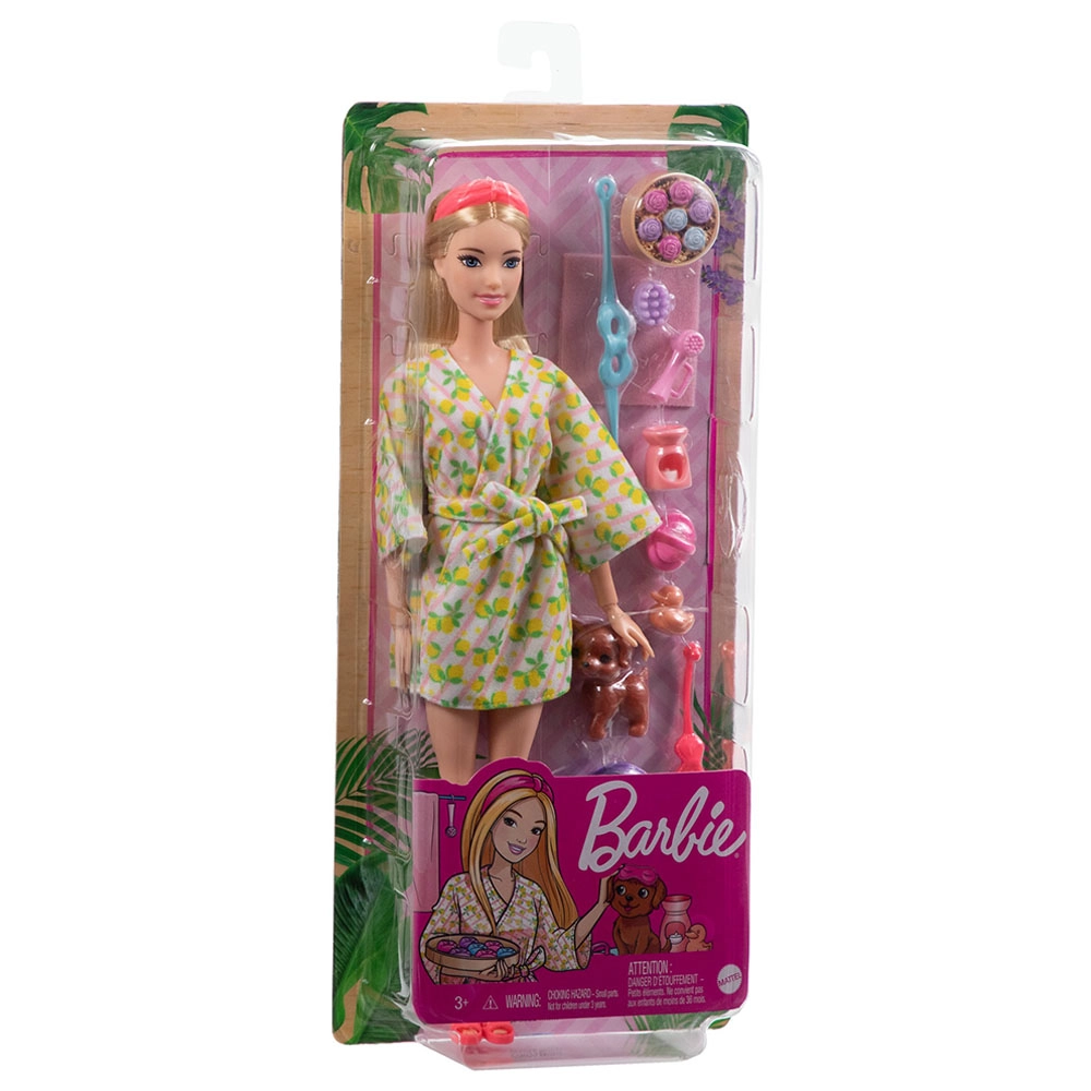 Barbie Wellness Doll Playset - Blonde Spa Day Ages 3+