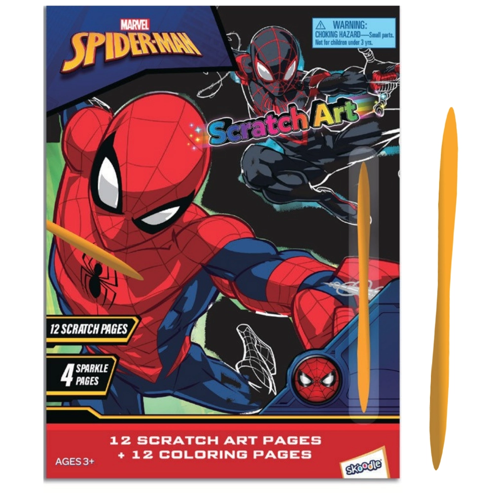 Marvel Spider Man Scratch Art - 3+ years