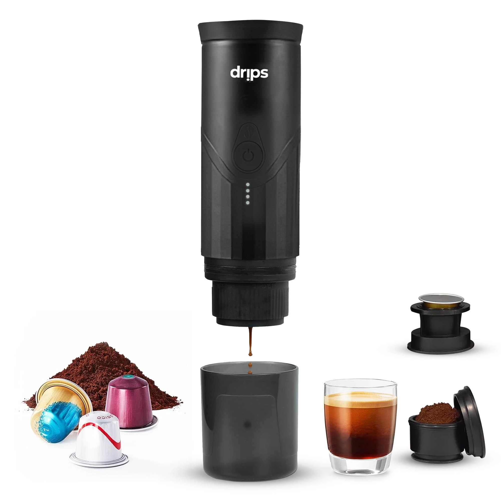 Portable Electric Espresso - 20 Bar 80 Milliliters drips_001