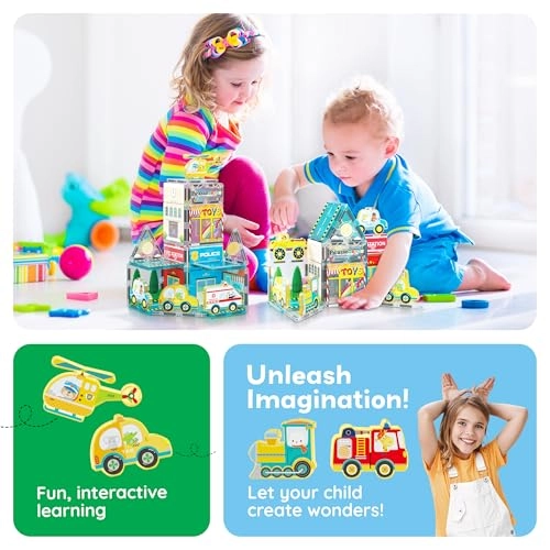 Magnet Tile Building Blocks - Metro City 26 pcs