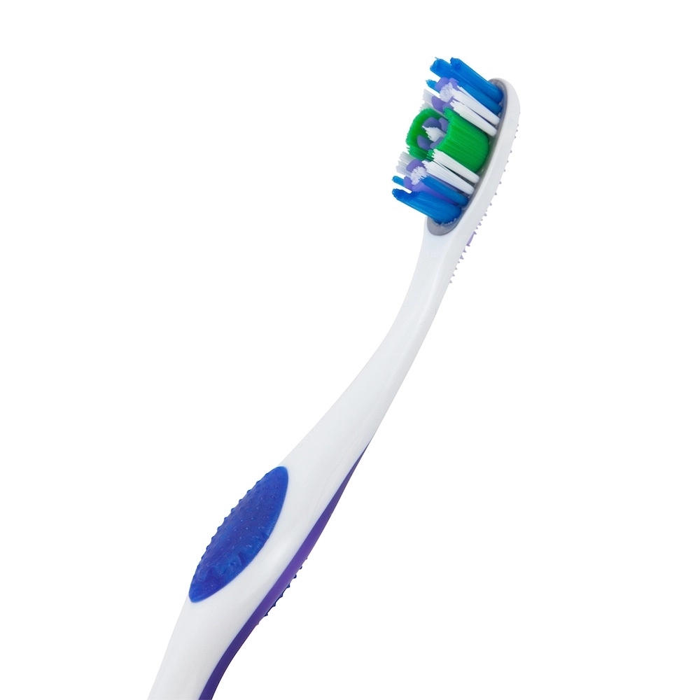 360 Whole Mouth Clean Toothbrush - Medium 3-Piece Pack Multicolor